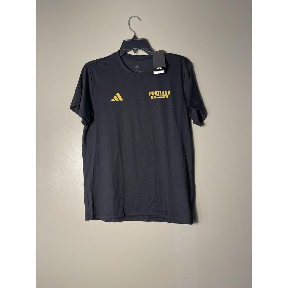 adidas Women's Portland Timbers Local Warp Pre-Game Short Sleeve T-Shirt Sz L
